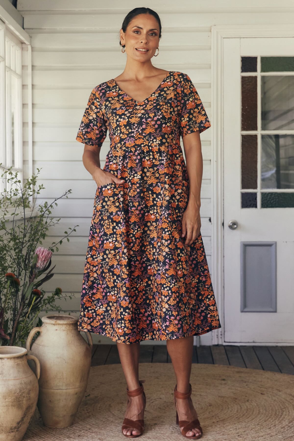 Alice Midi Dress Tigerlily – MahaShe