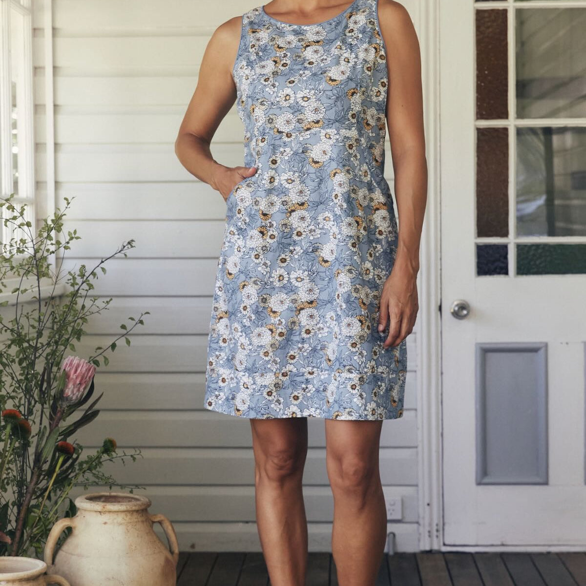 Alana Dress - Cornflower – MahaShe