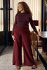 Talia Trouser Corduroy - Wine