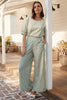Talia Trouser - Green Stripe