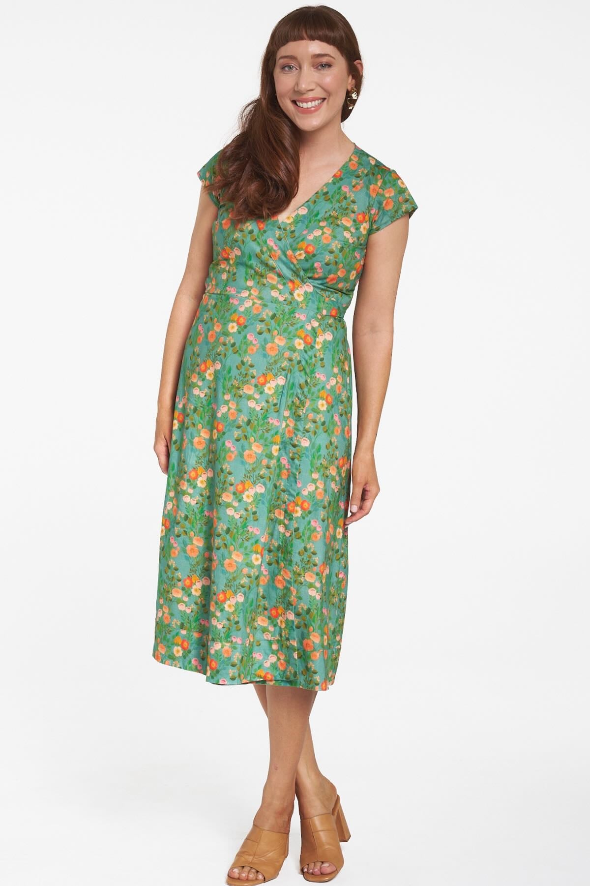 Ellie Wrap Dress - Meadow