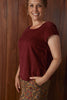 Remi Top Corduroy - Wine
