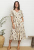 Alice Midi Dress - Honeycomb