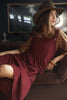 Eadie Dress Corduroy - Wine