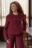 Stevie Jacket Corduory - Wine