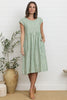 Lina Dress - Green Stripe